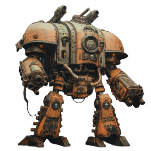 Gravewarden Exosuit Vinyl Car Decal Sticker – Waterproof & UV-Resistant 8"