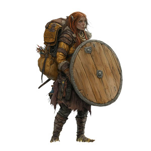 Firbolg Shieldmaiden Vinyl Car Decal Sticker – Waterproof & UV-Resistant 8" Firbolg Shieldmaiden Vinyl Car Decal Sticker – Waterproof & UV-Resistant 8"