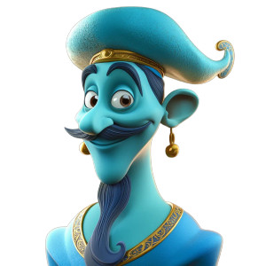 3D Cartoon Genie Vinyl Car Decal Sticker – Waterproof & UV-Resistant 8" 3D Cartoon Genie Vinyl Car Decal Sticker – Waterproof & UV-Resistant 8"