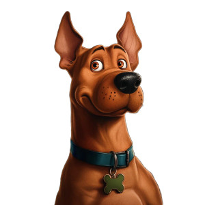 Photo Realistic Scooby-Doo Vinyl Car Decal Sticker – Waterproof & UV-Resistant 8"