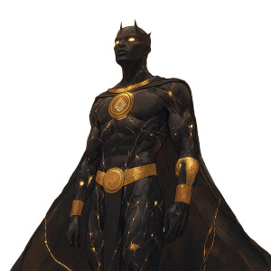 Afrofuturist Solar God Vinyl Car Decal Sticker – Waterproof & UV-Resistant 8"