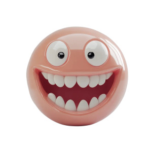 Exaggerated Smile Emoji Vinyl Car Decal Sticker – Waterproof & UV-Resistant 8" Exaggerated Smile Emoji Vinyl Car Decal Sticker – Waterproof & UV-Resistant 8"