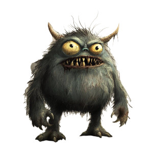 Angry Adult Monster Vinyl Car Decal Sticker – Waterproof & UV-Resistant 8"