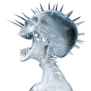 Spiked Skeleton X-Ray Vinyl Car Decal Sticker – Waterproof & UV-Resistant 8" Spiked Skeleton X-Ray Vinyl Car Decal Sticker – Waterproof & UV-Resistant 8"