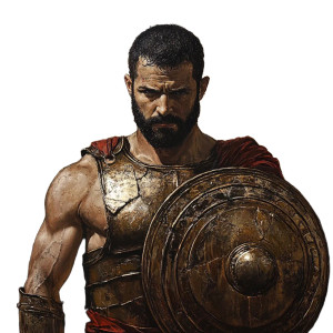 Greek Hero V2 Vinyl Car Decal Sticker – Waterproof & UV-Resistant 8"