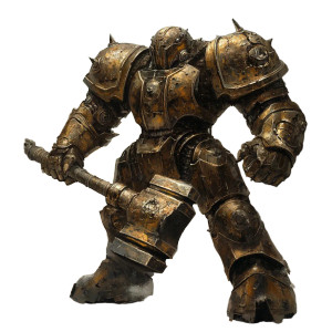 Warforged'S Maul Vinyl Car Decal Sticker – Waterproof & UV-Resistant 8"