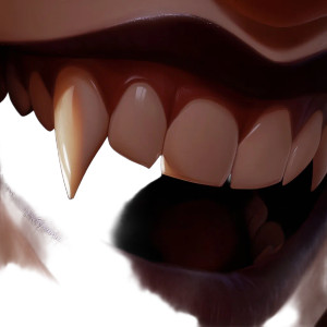 Vampire'S Fangs Smile Vinyl Car Decal Sticker – Waterproof & UV-Resistant 8" Vampire'S Fangs Smile Vinyl Car Decal Sticker – Waterproof & UV-Resistant 8"