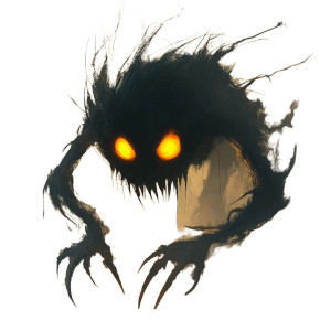 Shadow Goblin Figure Vinyl Car Decal Sticker – Waterproof & UV-Resistant 8"