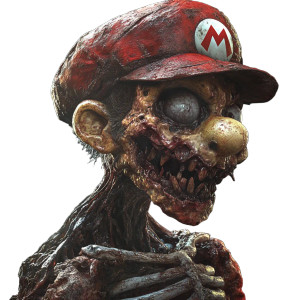 Zombie Super Mario V4 Vinyl Car Decal Sticker – Waterproof & UV-Resistant 8"