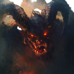 Demonic Demon Vinyl Car Decal Sticker – Waterproof & UV-Resistant 8" Demonic Demon Vinyl Car Decal Sticker – Waterproof & UV-Resistant 8"