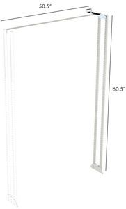 Rolacase Series 12 Van Storage Shelf Support | Heavy-Duty Galvanized Steel | Easy Installation | 60.6" Height