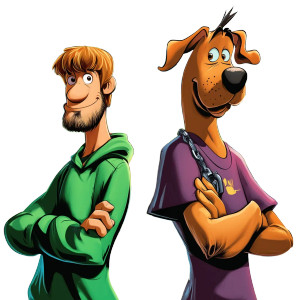 Scooby And Shaggy V5 Vinyl Car Decal Sticker – Waterproof & UV-Resistant 8"