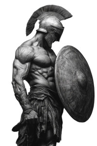 Spartan With Shield V2 Vinyl Car Decal Sticker – Waterproof & UV-Resistant 8" Spartan With Shield V2 Vinyl Car Decal Sticker – Waterproof & UV-Resistant 8"