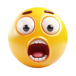 Craving Emoticon Vinyl Car Decal Sticker – Waterproof & UV-Resistant 8"