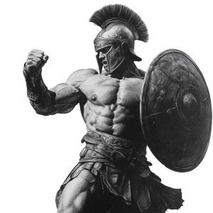 Gladiator Drawing Vinyl Car Decal Sticker – Waterproof & UV-Resistant 8" Gladiator Drawing Vinyl Car Decal Sticker – Waterproof & UV-Resistant 8"