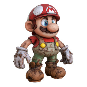 3D Supermario Model Vinyl Car Decal Sticker – Waterproof & UV-Resistant 8"