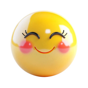 Blushing Emoji V2 Vinyl Car Decal Sticker – Waterproof & UV-Resistant 8"