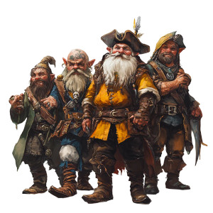 Fantasy Pirate Crew Vinyl Car Decal Sticker – Waterproof & UV-Resistant 8"