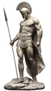 Spartan Soldier Pose Vinyl Car Decal Sticker – Waterproof & UV-Resistant 8" Spartan Soldier Pose Vinyl Car Decal Sticker – Waterproof & UV-Resistant 8"