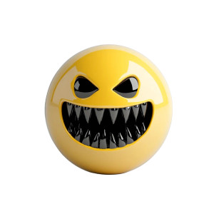 Sinister Emoji Rendering Vinyl Car Decal Sticker – Waterproof & UV-Resistant 8"