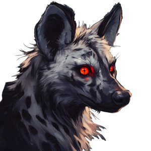 Red-Eyed Hyena Vinyl Car Decal Sticker – Waterproof & UV-Resistant 8" Red-Eyed Hyena Vinyl Car Decal Sticker – Waterproof & UV-Resistant 8"