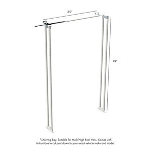 Ultimate Shelf Support | 8-Series Heavy Duty Frame | Fits Rolacase Series 8 Van Unit | Easy Installation Ultimate Shelf Support | 8-Series Heavy Duty Frame | Fits Rolacase Series 8 Van Unit | Easy Installation