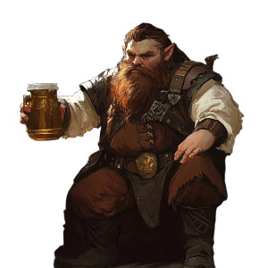 Dwarf Bartender Vinyl Car Decal Sticker – Waterproof & UV-Resistant 8"