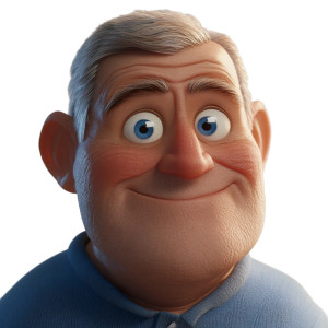 Pixar Style Character V3 Vinyl Car Decal Sticker – Waterproof & UV-Resistant 8"