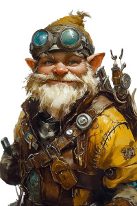 Gnome Rogue Portrait Vinyl Car Decal Sticker – Waterproof & UV-Resistant 8"