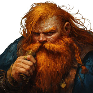 Drunken Dwarf Warrior Vinyl Car Decal Sticker – Waterproof & UV-Resistant 8"