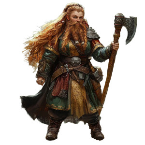 Dwarf Cleric V16 Vinyl Car Decal Sticker – Waterproof & UV-Resistant 8"