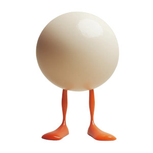 Cute 3D Ball Vinyl Car Decal Sticker – Waterproof & UV-Resistant 8"