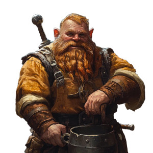 Dwarf Blacksmith V4 Vinyl Car Decal Sticker – Waterproof & UV-Resistant 8"