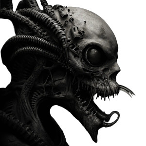 Giger Alien Creature Vinyl Car Decal Sticker – Waterproof & UV-Resistant 8"