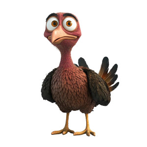 Accusing Turkey Vinyl Car Decal Sticker – Waterproof & UV-Resistant 8"