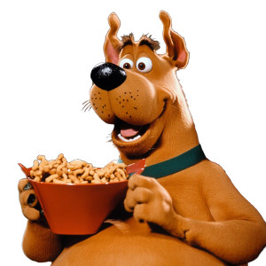 Fat Scooby Snack Vinyl Car Decal Sticker – Waterproof & UV-Resistant 8"