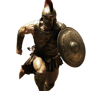 Spartan In Action Vinyl Car Decal Sticker – Waterproof & UV-Resistant 8"