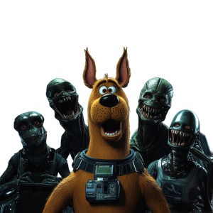 Scooby Alien Adventure Vinyl Car Decal Sticker – Waterproof & UV-Resistant 8"