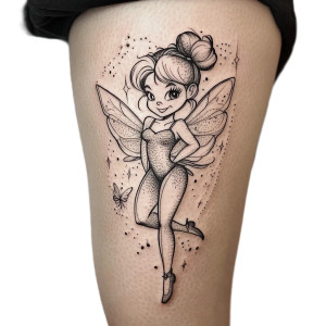 Tinkerbelle Tattoo Vinyl Car Decal Sticker – Waterproof & UV-Resistant 8" Tinkerbelle Tattoo Vinyl Car Decal Sticker – Waterproof & UV-Resistant 8"