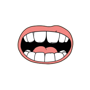Cartoon Network Mouth Vinyl Car Decal Sticker – Waterproof & UV-Resistant 8"
