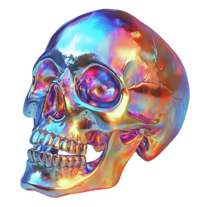 Ethereal Skulls Vinyl Car Decal Sticker – Waterproof & UV-Resistant 8" Ethereal Skulls Vinyl Car Decal Sticker – Waterproof & UV-Resistant 8"