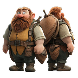 Dwarven Salesman Vinyl Car Decal Sticker – Waterproof & UV-Resistant 8"