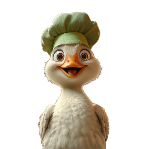 Chef Goose V2 Vinyl Car Decal Sticker – Waterproof & UV-Resistant 8"