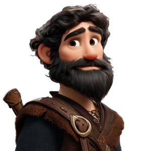 Cartoon Historian Vinyl Car Decal Sticker – Waterproof & UV-Resistant 8"