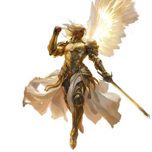 Radiant Angel Vinyl Car Decal Sticker – Waterproof & UV-Resistant 8"