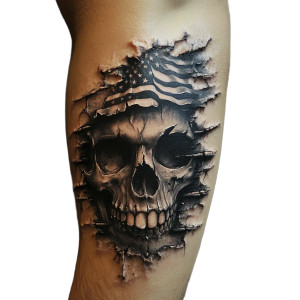 Pirate Skull Flag Vinyl Car Decal Sticker – Waterproof & UV-Resistant 8"