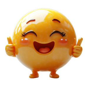 Cute Golden Emoji Vinyl Car Decal Sticker – Waterproof & UV-Resistant 8"