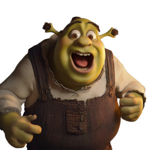 Shrek Swap Vinyl Car Decal Sticker – Waterproof & UV-Resistant 8"