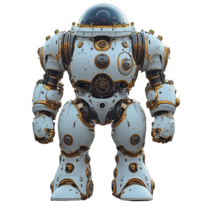 Clockwork Robot Vinyl Car Decal Sticker – Waterproof & UV-Resistant 8"