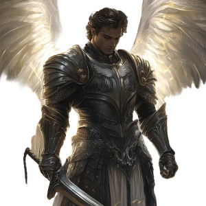 Dark Fantasy Archangel V3 Vinyl Car Decal Sticker – Waterproof & UV-Resistant 8"